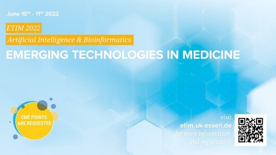 Beim fünften ETIM-Kongress der Universitätsmedizin Essen am 10./11. Juni stehen KI und Bioinformatik im Fokus
