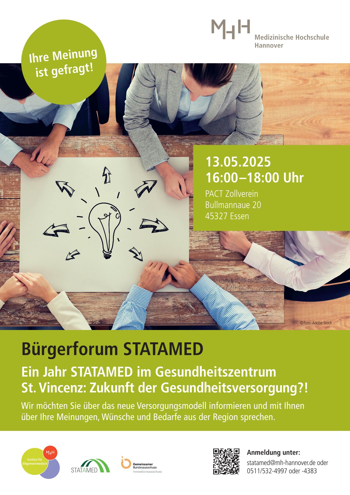 Bürgerforum zu neuer Versorgungsform STATAMED