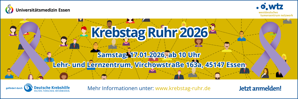 "Krebstag Ruhr" - Der Patiententag des WTZ Netzwerks