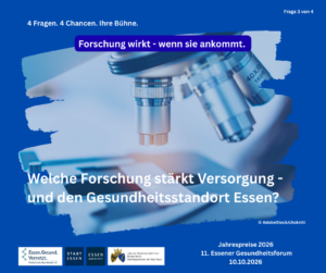 Essener Gesundheitsforum 2026: Gesundheitsstandort Essen zeichnet Engagement, Innovation und Zukunftsideen aus