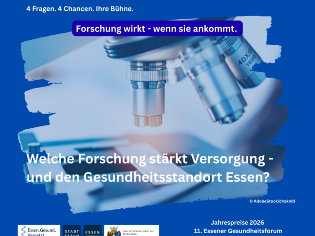 Essener Gesundheitsforum 2026: Gesundheitsstandort Essen zeichnet Engagement, Innovation und Zukunftsideen aus