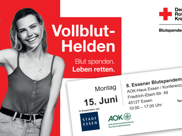 Essener Blutspendemarathon im AOK-Haus Essen – Gemeinsam Blut spenden und Leben retten