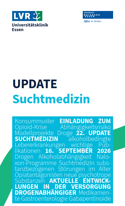22. Update Suchtmedizin - Aktuelle Entwicklungen in Diagnostik, Therapie und Versorgung